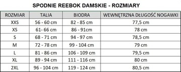 Spodnie Damskie Reebok DY8149 OS LUX 3/4 2.0 Czarne M