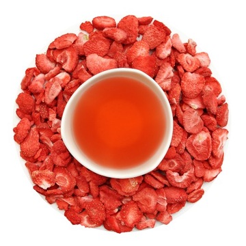 Клубника кусочками, сублимированные вкусные фрукты 20г