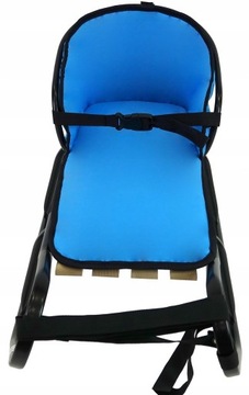 POLSKIE SANKI + OPARCIE + MATERAC + PASY SANKI DLA DZIECKA czarne