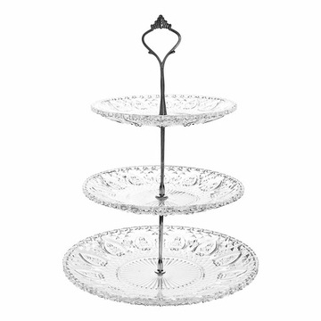 PATERA SZKLANA OKRĄGŁA 3-POZIOMOWA 15/20/25cm