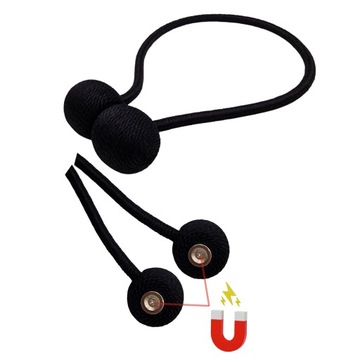 Крепление для штор, клипса, магнит, пряжка, ЧЕРНЫЙ ЦВЕТ