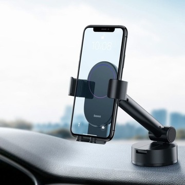 АВТОМОБИЛЬНЫЙ ДЕРЖАТЕЛЬ BASEUS SIMPLISM ТЕЛЕСКОПИЧЕСКИЙ ГРАВИТАЦИОННЫЙ ДЛЯ ПРИБОРНОЙ ПАНЕЛИ ОКНА