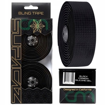 Owijka SUPACAZ SILICONE BLING CARBON