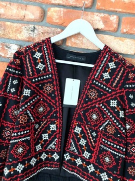 A167 КУРТКА-КИМОНО С ВЫШИВКОЙ ZARA - S