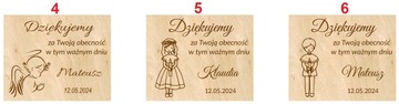 Благодарность гостям ПОДСВЕЧИ Первое Причастие на КРЕЩЕНИЕ, гравировка х10 шт.