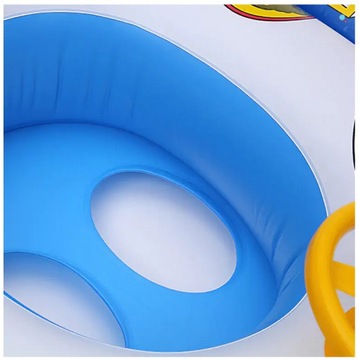 KOŁO DMUCHANE AUTKO Auto Z SIEDZISKIEM KIEROWNICĄ I KLAKSONEM Samochód