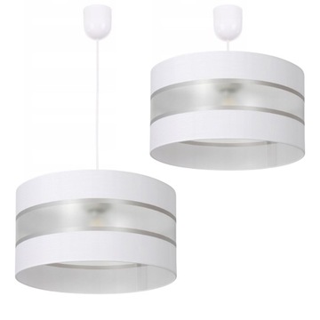 LAMPA WISZĄCA SUFITOWA ABAŻUR PASKI 30CM DESIGN