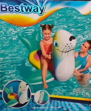 Большой надувной тюлень 157х114 см Bestway