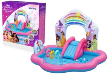 Надувний ігровий майданчик водний гірка Princess Disney Bestway