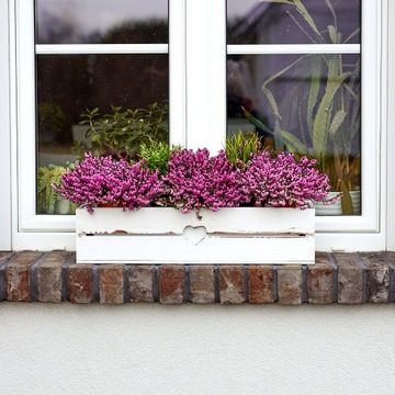 Деревянная шкатулка с коричневым сердцем + цветочный горшок 60