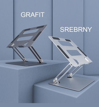 STOLIK POD LAPTOPA TABLET PODSTAWKA ALUMINIOWY REGULOWANY SKŁADANY STOJAK