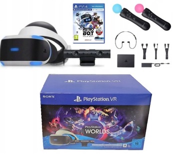 КАК НОВЫЕ ОЧКИ PLAYSTATION VR V2 PS4 PS5 + 2x MOVE