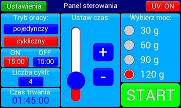 ГЕНЕРАТОР ОЗОНА ПОЛЬСКИЙ ОЗОНАТОР 120 Г/Ч ИОНИЗАЦИЯ+УФ