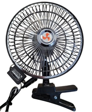 БОЛЬШОЙ АВТОМОБИЛЬНЫЙ ВЕНТИЛЯТОР ПОВОРОТНЫЙ РЕГУЛИРУЕМЫЙ ЗАЖИМ 12 В / 24 В