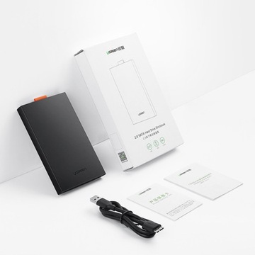 UGREEN OBUDOWA ZEWNĘTRZNA OCHRONNA KIESZEŃ DYSKU SATA HDD SSD DO 6TB 2,5