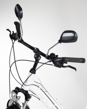 ВЕЛОСИПЕДНЫЕ ЗЕРКАЛА ЗАДНЕГО ВИДА СО ОТРАЖАЮЩИМИ СРЕДСТВАМИ 2 ШТ. ДЛЯ КОМПЛЕКТА РУЛЯ ВЕЛОСИПЕДА