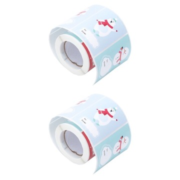 2 Rolls Classic Xmas Elements Etykieta Naklejka