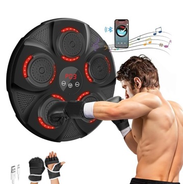 BLUETOOTH MUSIC BOXING MACHINE W TRENINGOWY ŚCIANA BOKSERSKA TARGET 9 MODES