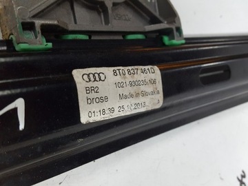 AUDI A5 8T FACELIFT 12-16R COUPE ZVEDÁK OKNO LEVÝ 8T0837461D