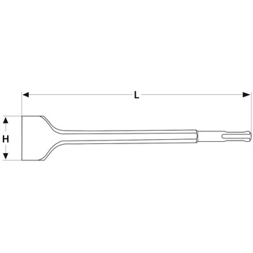 ПЛОСКОЕ ДОЛОТО 50 ММ SDS+ ДОЛОТО 350 ММ ДЛИНА