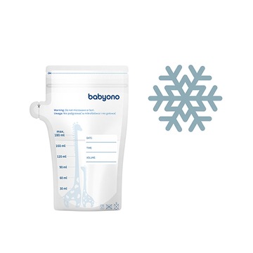 BABYONO WORECZKI DO PRZECHOWYWANIA MROŻENIA POKARMU 180ml 30szt 1084