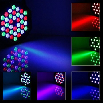 *ХИТ* МОЩНАЯ СВЕТОДИОДНАЯ ДИСКО-ЛАМПА 36 RGB ДЛЯ НОВОГО ГОДА