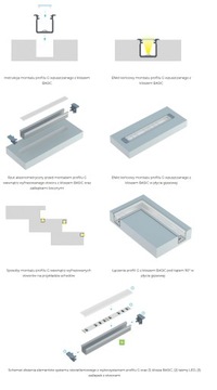 Заглушка для профиля LED TYPE-G, белая, с отверстием, комплект