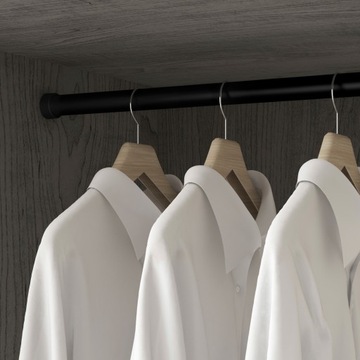 Uchwyt wspornik boczny drążka D28 Czarny - kpl