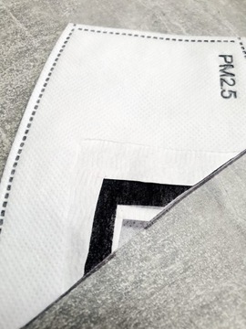 HEPA-МАСКА ФИЛЬТР PM2.5 УГЛЕРОДНЫЙ FFP2 N95 40 шт.