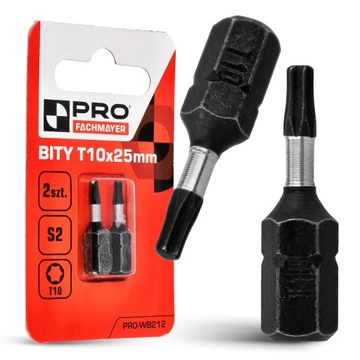Bit Udarowy Bity Udarowe TX10 25mm | Końcówka Udarowa Do Wkrętarki 2 szt.
