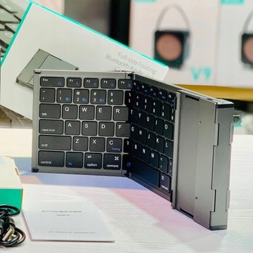 B066T Большая сенсорная бесшумная мини-бесшовная складная Bluetooth-клавиатура