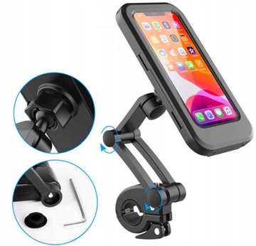 Водонепроницаемый ДЕРЖАТЕЛЬ ДЛЯ ВЕЛОСИПЕДА ЧЕХОЛ ДЛЯ ТЕЛЕФОНА РЕГУЛИРОВКА РУЛЯ СМАРТФОНА