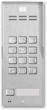 Domofon Aco FAM-P-1NPZSACC NT 2 żyłowy kody + czytnik RFID
