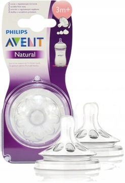 Smoczek Avent Natural Silikon 3 m+ SCF045/27
