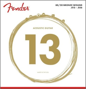 FENDER 70M struny do akustyka 80/20 bronze 13-56