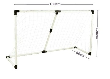 БОЛЬШИЕ ФУТБОЛЬНЫЕ ВОРОТА 180x120 см 2 в 1 ВОРОТА + МЯЧ ФУТБОЛЬНЫЕ ВОРОТА