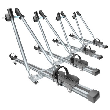 4x BAGAŻNIK DACHOWY NA ROWER - ALUMINIOWY UCHWYT ROWEROWY NA DACH - AMOS