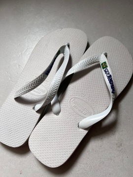 Klapki Japonki Havaianas Brasil r. 43/44 Białe