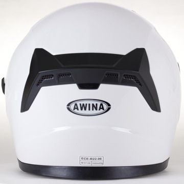 Мотоциклетный шлем AWINA открытый, белый, для мотороллеров, лобовое стекло + козырек