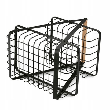 Металлическая КОРЗИНА ДЛЯ ФРУКТОВ, 2-Х ЯЗЫЧНАЯ КОРЗИНА