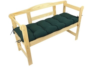 Подушка для садовой скамейки, BOTTLE GREEN, 150 см