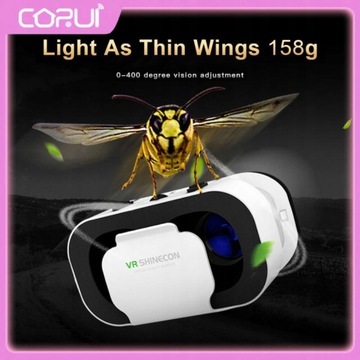 Abs wygodne i mocne okulary Stereo Shinecon G06e k