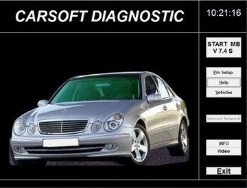 ИНТЕРФЕЙС CARSOFT 7.4 ДЛЯ MERCEDES 1988-2005 гг.