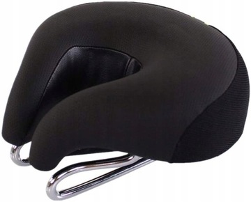 SIODEŁKO ROWEROWE Z OTWOREM ERGONOMICZNE CZARNE S7