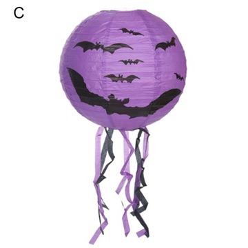 Хэллоуин Бумажный Фонарь Ведьма Паук Скелет Летучая Мышь Различные