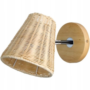Oświetlenie ścienne Rattan Oprawa Wiklinowy