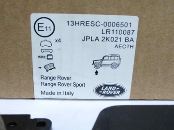 передние тормозные колодки RANGE ROVER SPORT 2018-