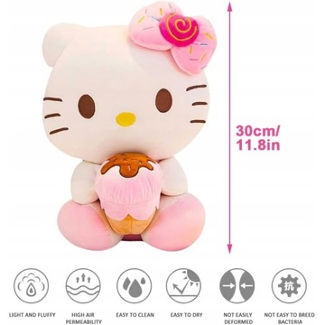 ПЛЮШЕВОЕ МОРОЖЕНОЕ HELLO KITTY CAT MASCOT 30СМ
