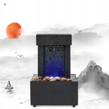 Настольный водопад, фонтан, звук воды USB/батарея