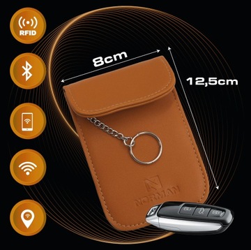 2x футляр для ключей, замок БЕЗКЛЮЧЕВОЙ, противоугонный WAVE BLOCK